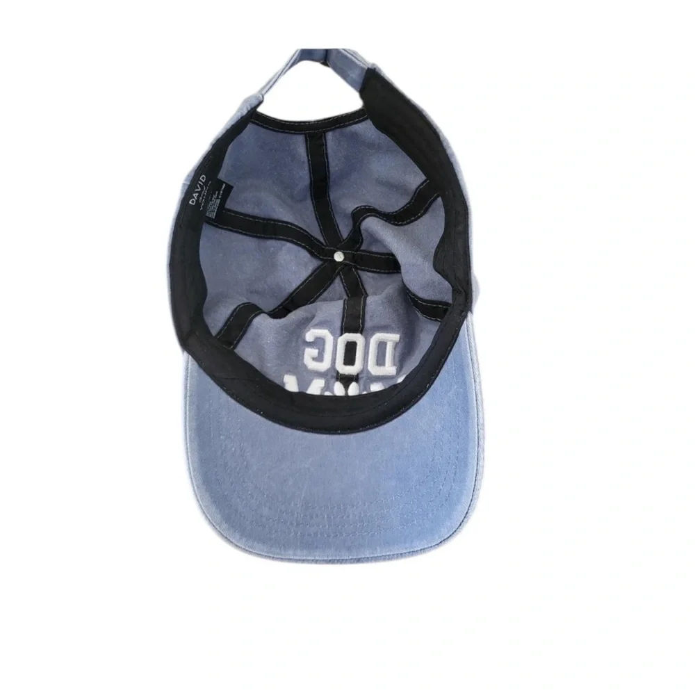 DAVID & YOUNG - LIGHT WASH‎ DENIM BALL CAP “dog mom” - S7